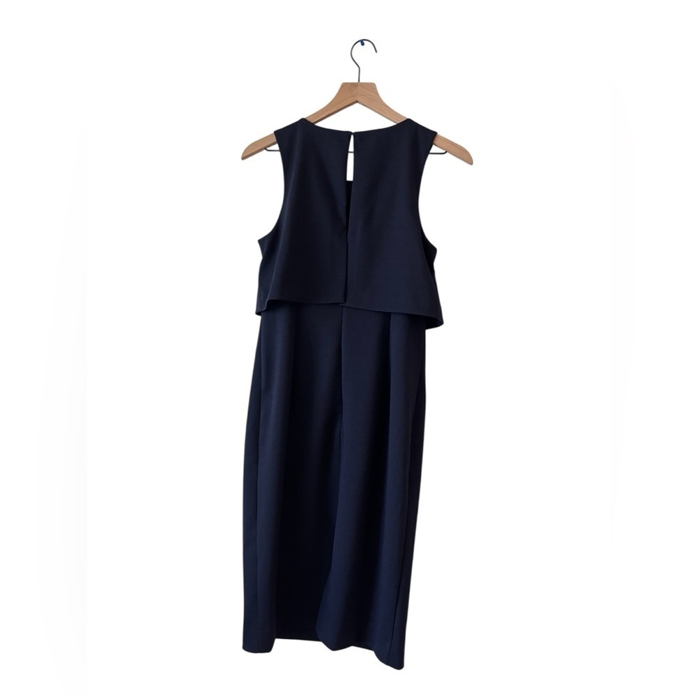 Trina Turk Navy Shalay Ponte Textured Dress Size 6 - Picture 8 of 10
